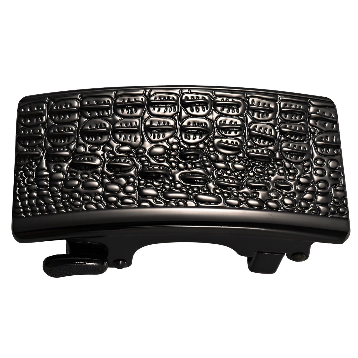 Boucle de ceinture automatique, aspect crocodile, modèle Steff - La Boutique de la Ceinture
