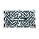 Boucle De Ceinture Celtique à Nœud - Style Rectangulaire Argenté - Unisexe - 3