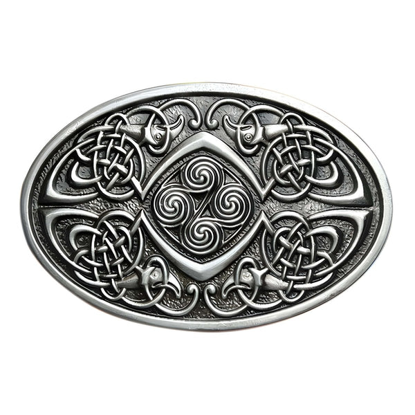 Boucle De Ceinture Celtique 40 Mm En Métal Massif | Fermoir Interchangeable Pour Tenue LARP, Médiévale, Jeans Et Costume