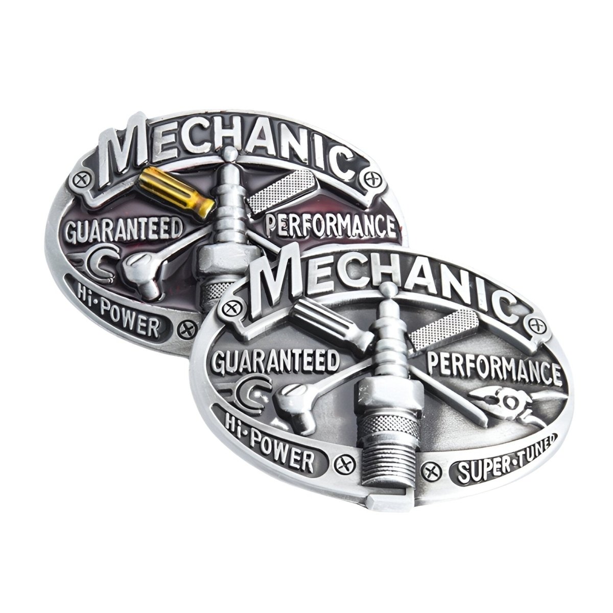 Boucle de ceinture moto, "Mechanic", modèle Wesley - La Boutique de la Ceinture
