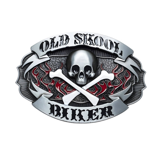 Boucle de ceinture Moto, "Old Skool Biker" modèle Carter - La Boutique de la Ceinture