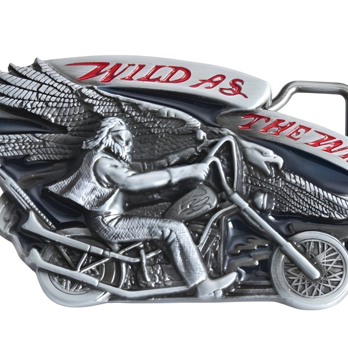 Boucle de ceinture Moto, "Wild as the Wind", modèle Aiden - La Boutique de la Ceinture
