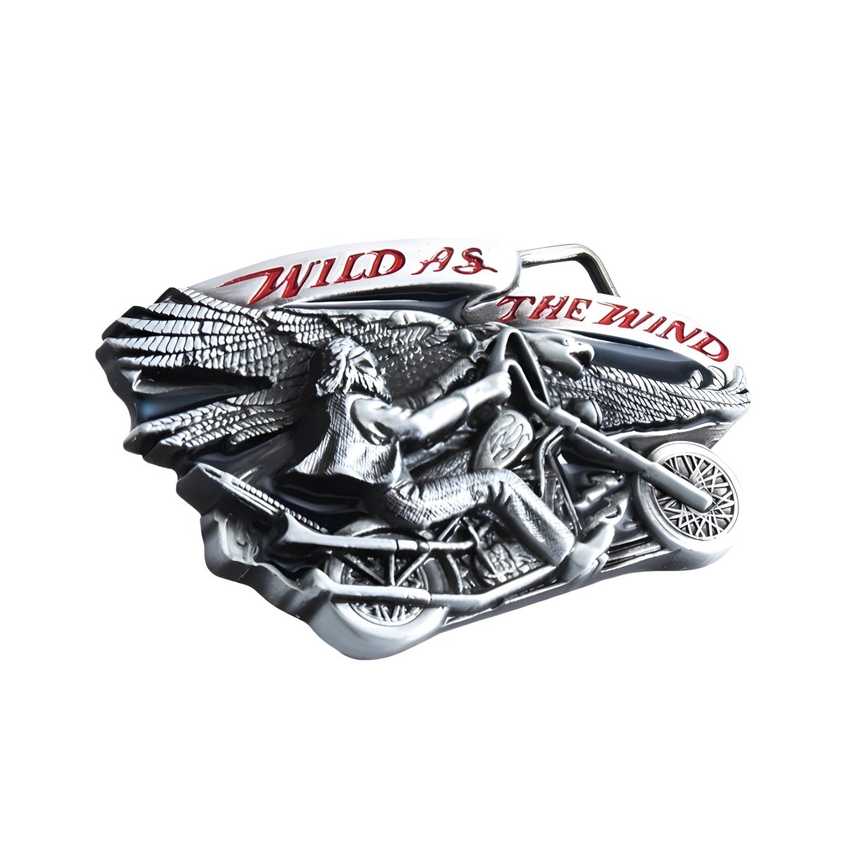Boucle de ceinture Moto, "Wild as the Wind", modèle Aiden - La Boutique de la Ceinture