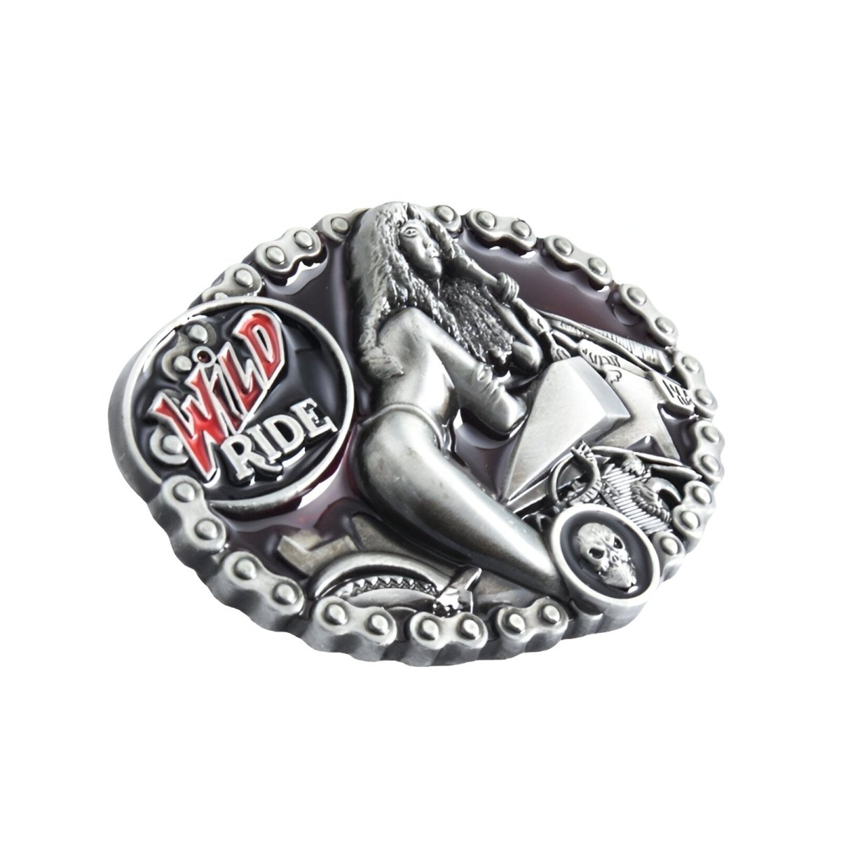 Boucle de ceinture Moto, "Wild Ride", modèle Jack - La Boutique de la Ceinture