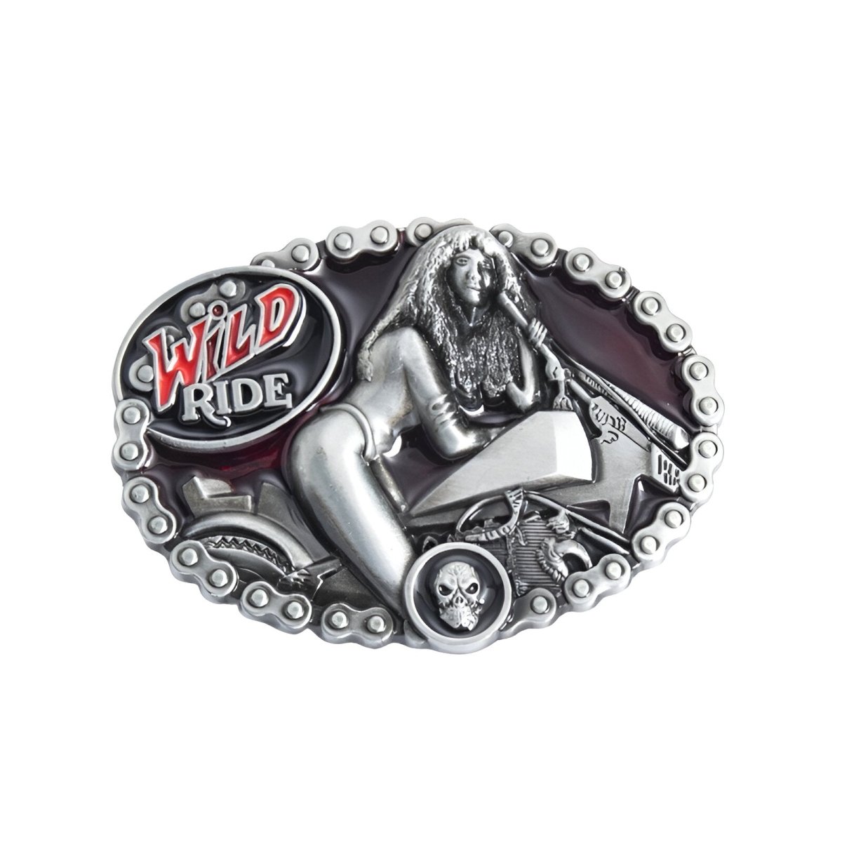 Boucle de ceinture Moto, "Wild Ride", modèle Jack - La Boutique de la Ceinture