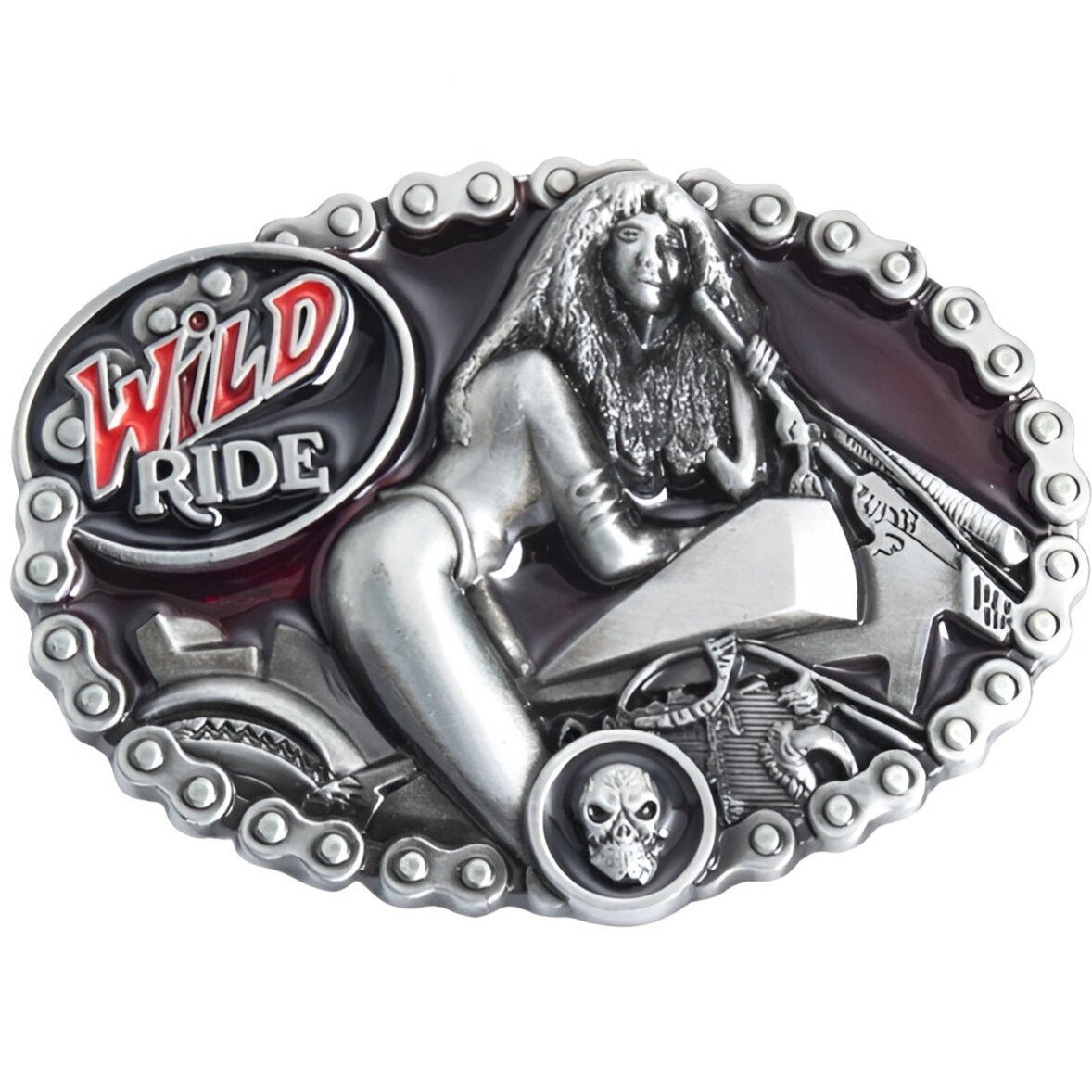Boucle de ceinture Moto, "Wild Ride", modèle Jack - La Boutique de la Ceinture