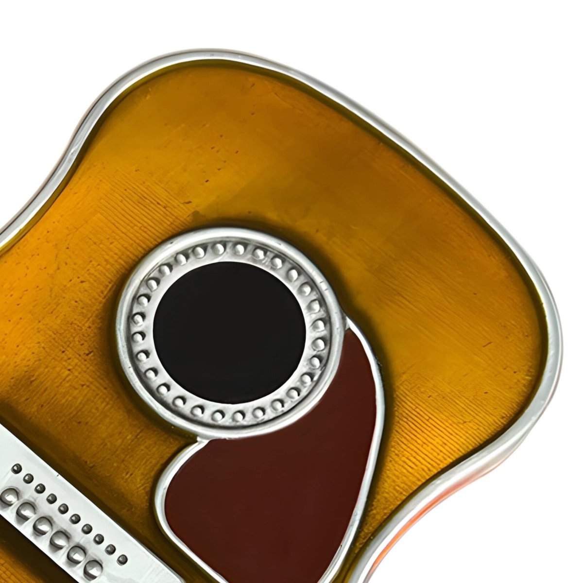 Boucle de ceinture Musique, caisse de guitare, modèle Grayson - La Boutique de la Ceinture