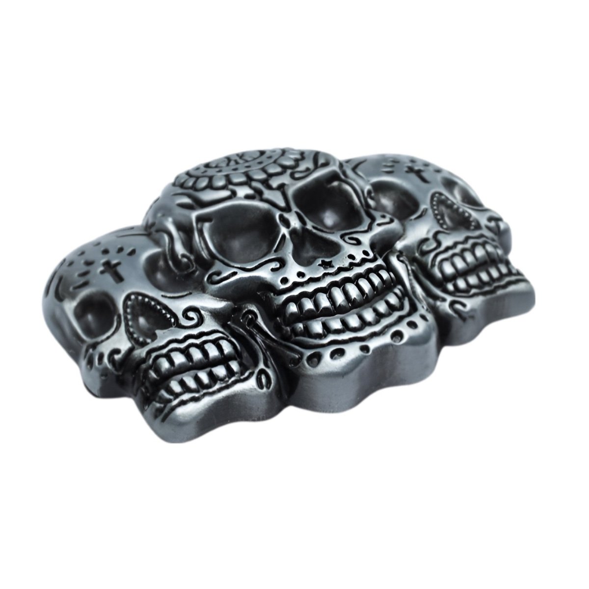Boucle de ceinture Têtes de Mort mexicaine, modèle Irvin - La Boutique de la Ceinture