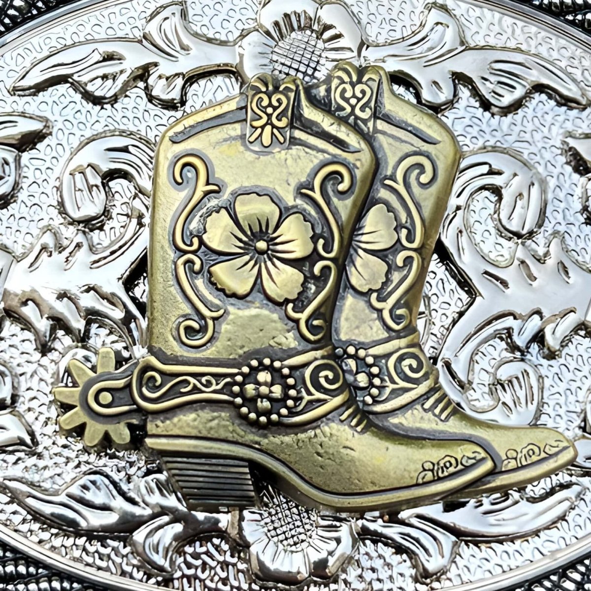Boucle de ceinture Western, bottes de cow-boy, modèle Flynn - La Boutique de la Ceinture