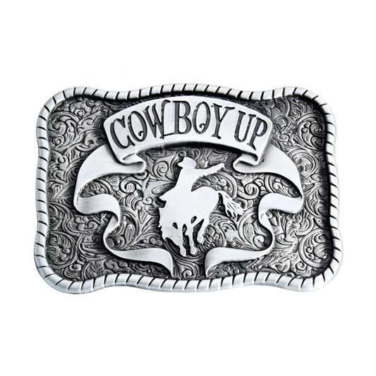 Boucle de ceinture Western, "Cowboy UP", modèle Bridger - La Boutique de la Ceinture