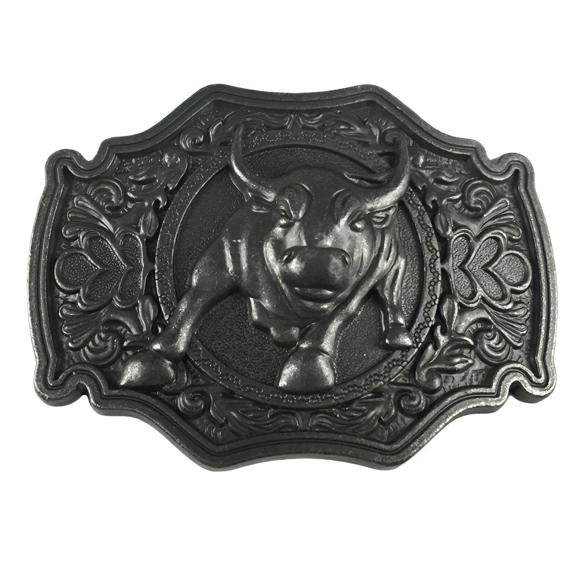 Boucle de ceinture Western, taureau, modèle Otis - La Boutique de la Ceinture