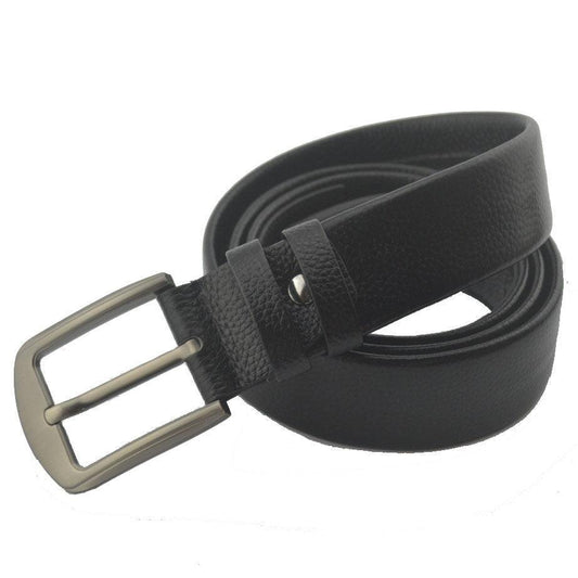Ceinture cuir noir avec boucle de ceinture classique western dorée Ceinture cuir noir avec boucle de ceinture classique western dorée