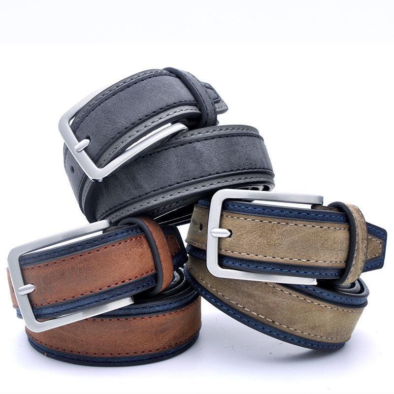 Ceinture Casual en cuir pour homme, modèle Renato - La Boutique de la Ceinture