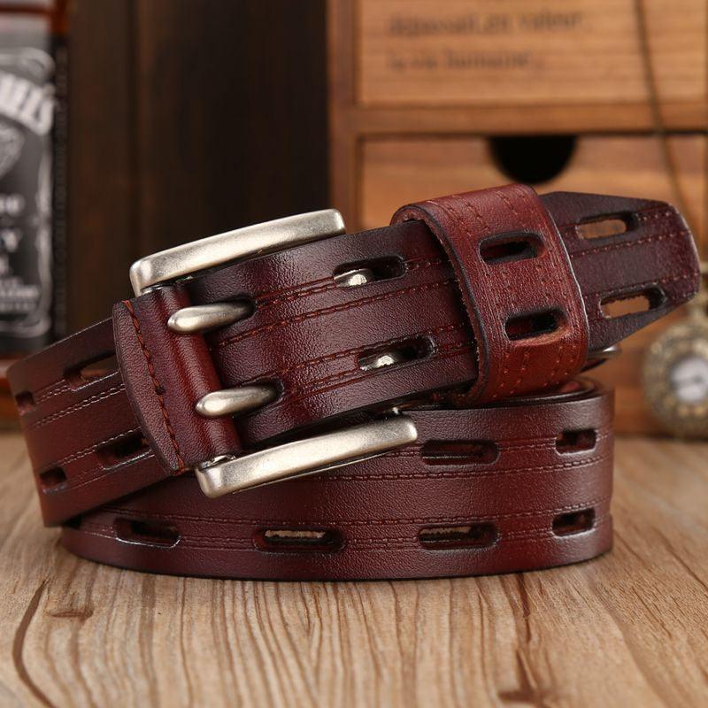 Ceinture Casual en cuir pour homme, modèle Thresu - La Boutique de la Ceinture