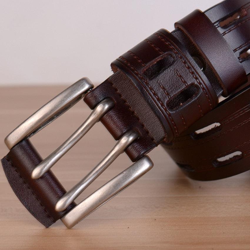 Ceinture Casual en cuir pour homme, modèle Thresu - La Boutique de la Ceinture