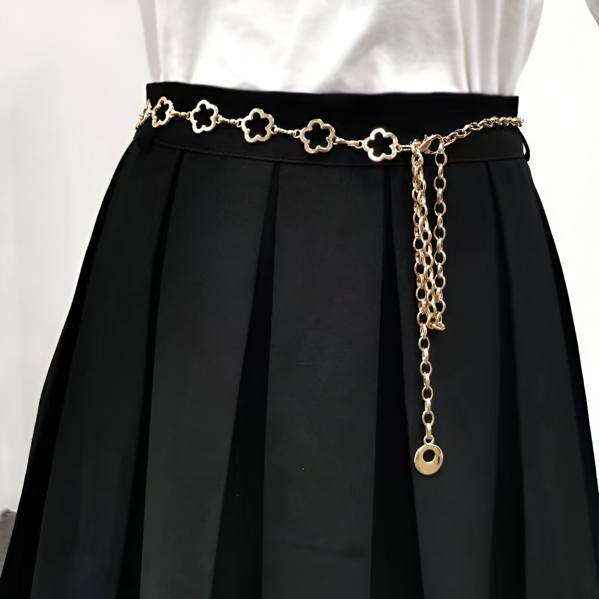 Ceinture à Chaîne Métallique Rose Pour Femme – Longueur Réglable 150-176 Cm (59-69") – Chaîne De Corps épaisse – Pour Robes, Jeans, Tenues Décontractées Ou Soirées