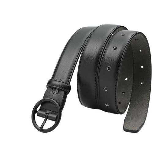 Ceinture classique pour femme à boucle ronde, disponible en grande taille, modèle Audrey - La Boutique de la Ceinture