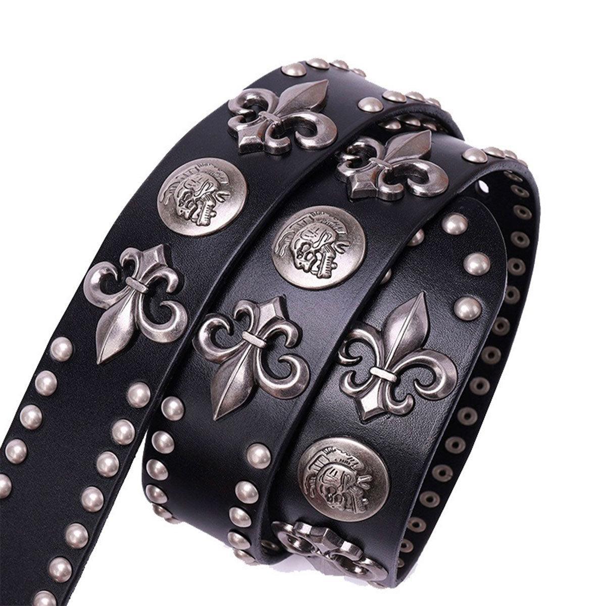 Ceinture en cerf noir - Ceintures de luxe sur mesure Ceinture en cerf noir - Ceintures de luxe sur mesure