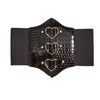 Ceinture corset à boucle en forme de cœur, modèle Athénaïs - La Boutique de la Ceinture