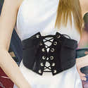 Ceinture Corset à Lacets Pour Femme - Style Rétro, Réglable, Avec Collier Choker Inclus - 1