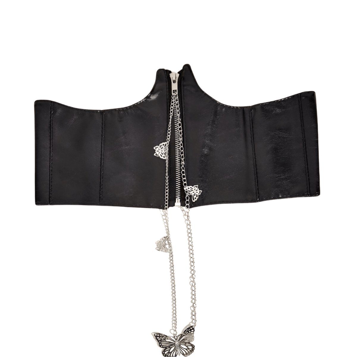 Ceinture Corset Gainante Avec Fermeture éclair - Taille Entraîneur, En Polyuréthane, Pour Sculpter La Silhouette