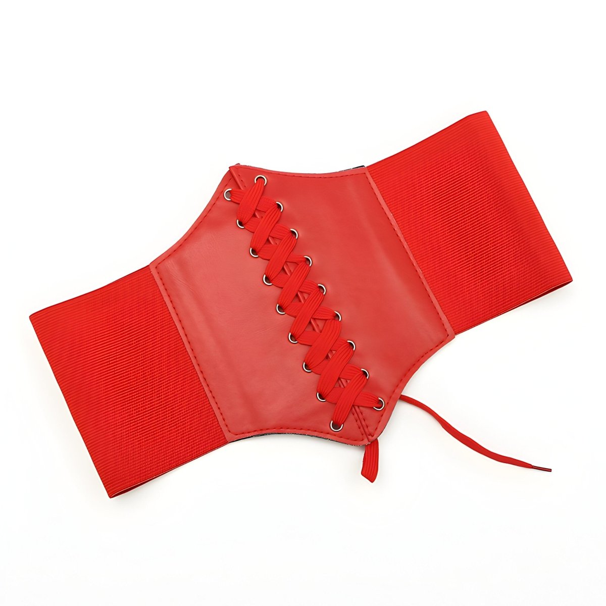 Ceinture corset unie à lacet, modèle Kayla - La Boutique de la Ceinture