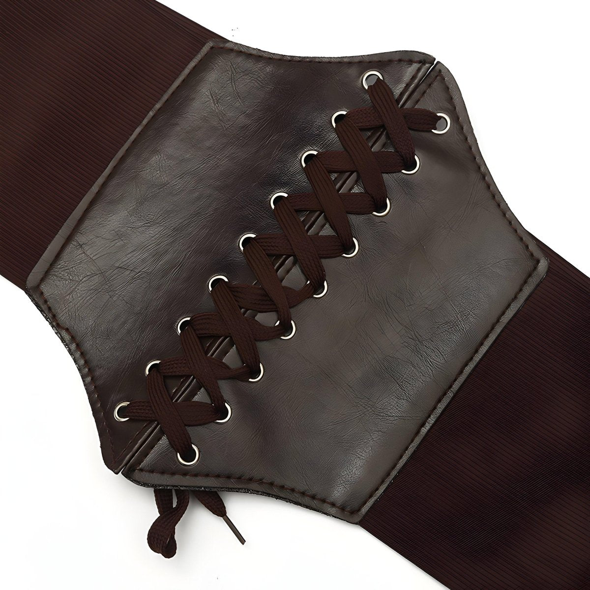Ceinture corset unie à lacet, modèle Kayla - La Boutique de la Ceinture