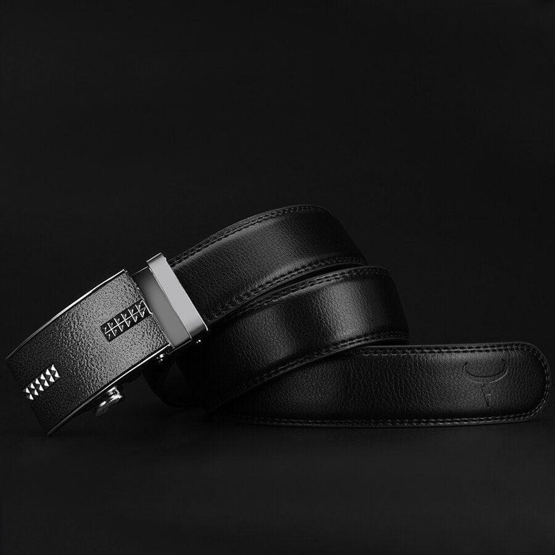 Ceinture de costume en cuir pour homme, modèle Zakaria