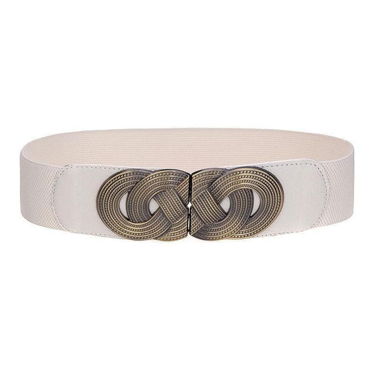 Ceinture élastique taille haute, pour femme, modèle Elise - La Boutique de la Ceinture