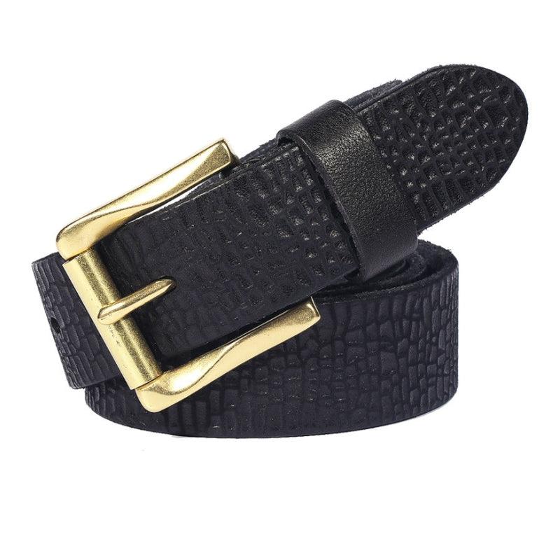 Ceinture en cuir graine pour Homme modele Sinaaq