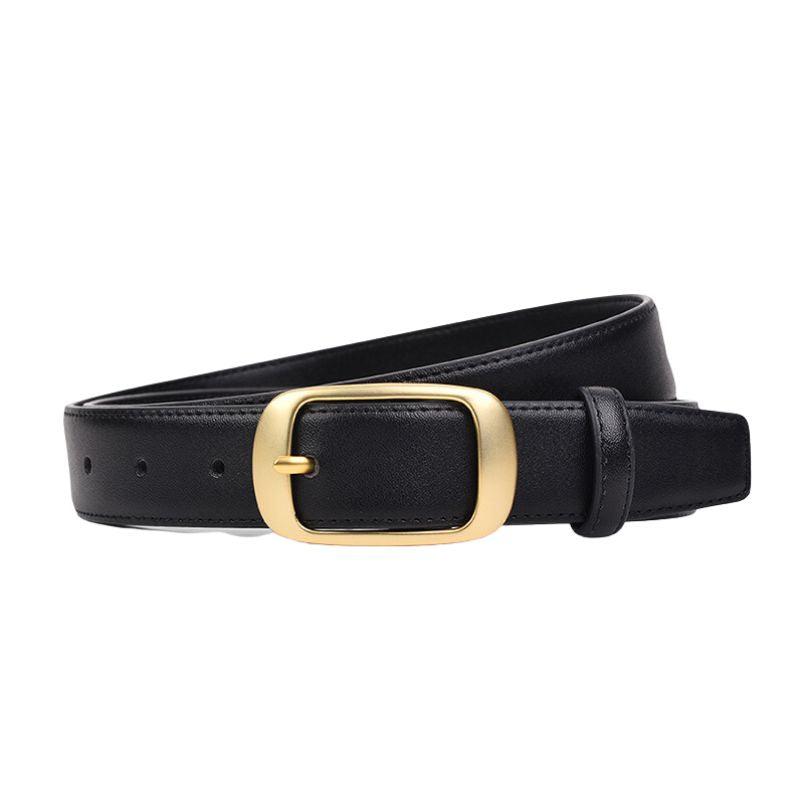 Ceinture Noire Ceinture Avec Boucle Ronde Ceinture Femme Noire