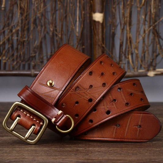 Ceinture en cuir, modèle Osomache - La Boutique de la Ceinture