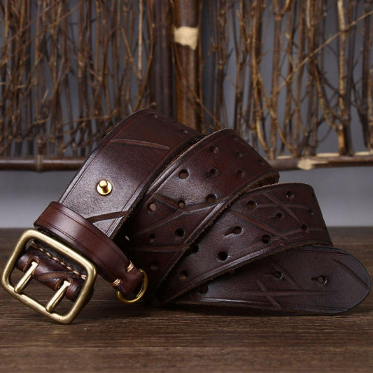 Ceinture en cuir, modèle Osomache - La Boutique de la Ceinture