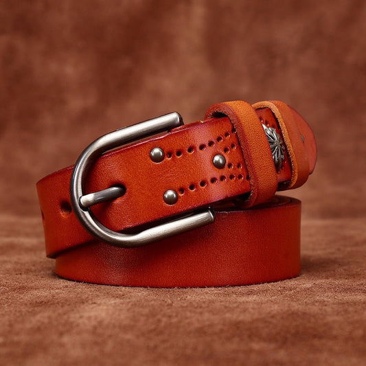 Ceinture en cuir pour femme, modèle Aditya - La Boutique de la Ceinture