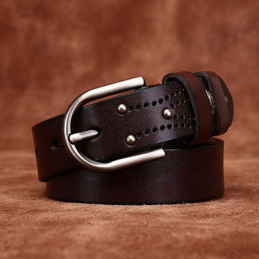 Ceinture en cuir pour femme, modèle Aditya - La Boutique de la Ceinture