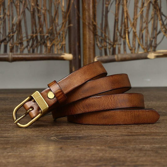 Ceinture en cuir pour femme, modèle Anucis - La Boutique de la Ceinture