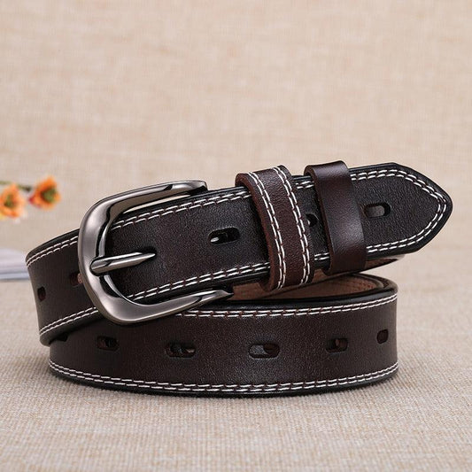 Ceinture en cuir pour femme, modèle April - La Boutique de la Ceinture