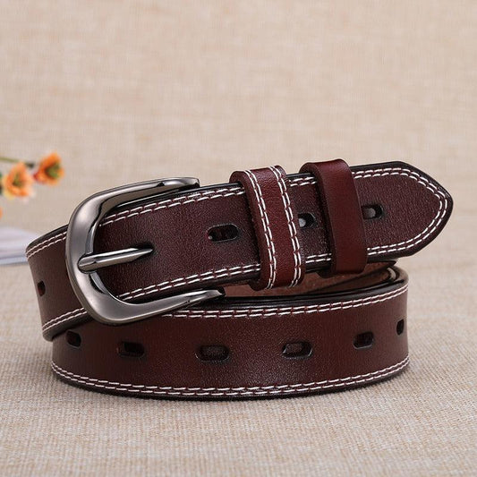 Ceinture en cuir pour femme, modèle April - La Boutique de la Ceinture