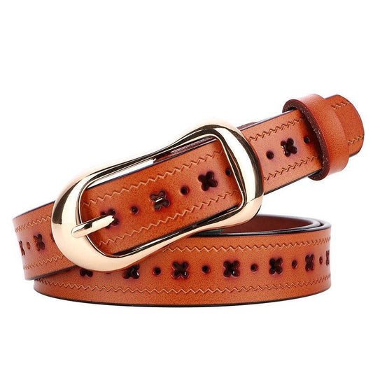 Ceinture en cuir pour femme, modèle Astarte - La Boutique de la Ceinture