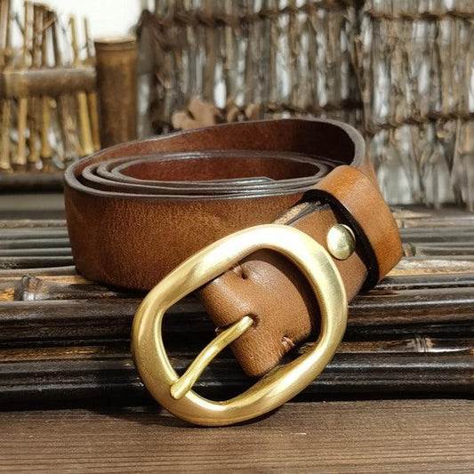 Ceinture en cuir pour femme, modèle Aulia - La Boutique de la Ceinture