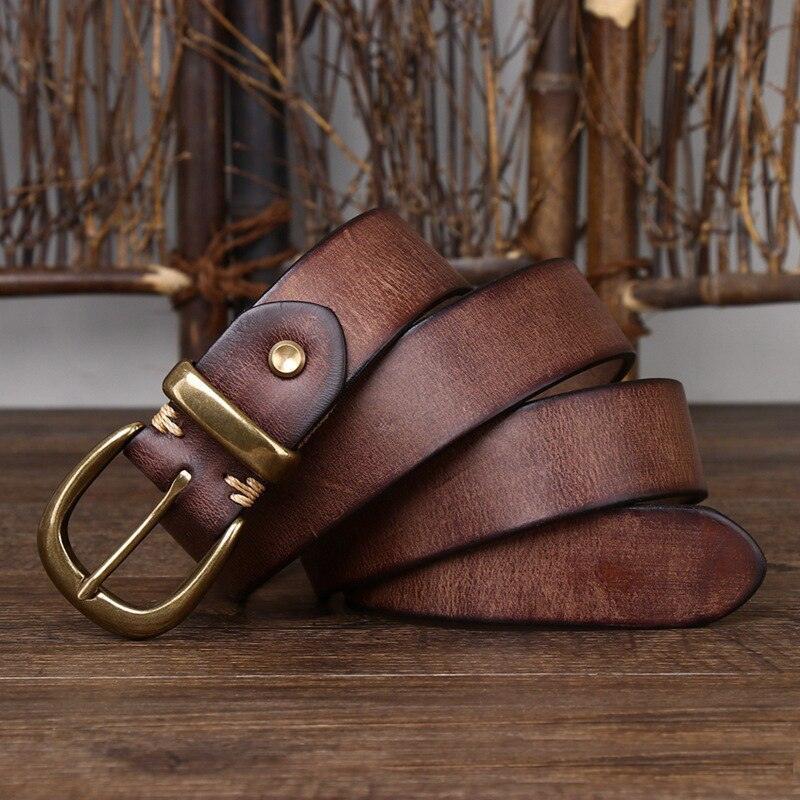 Ceinture en cuir pour femme, modèle Cafatia