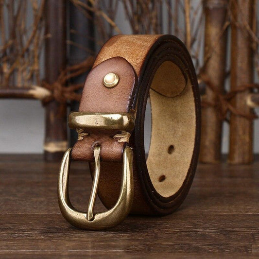 Ceinture en cuir pour femme, modèle Cafatia - La Boutique de la Ceinture