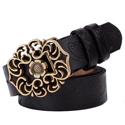 Ceinture fine à boucle strass femme noir Ceinture fine à boucle strass femme noir