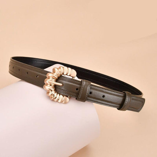 Ceinture en cuir pour femme, modèle Jila - La Boutique de la Ceinture