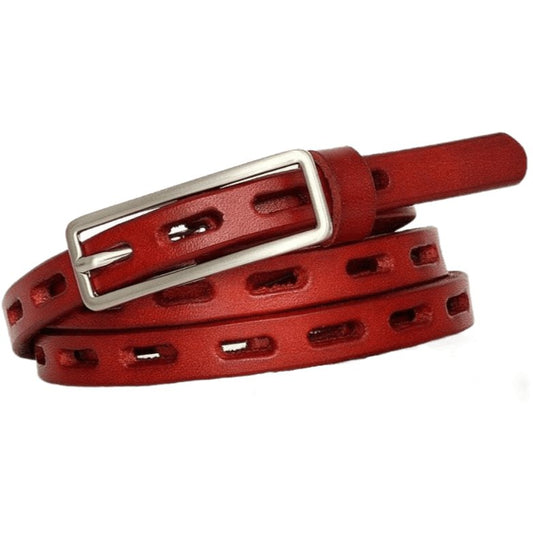 Ceinture en cuir pour femme, modèle Marekhi - La Boutique de la Ceinture