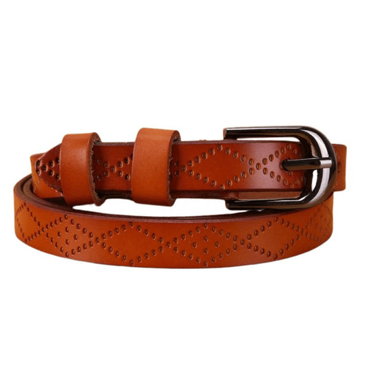 Ceinture en cuir pour femme, modèle Pinaria - La Boutique de la Ceinture