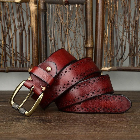 Ceinture en cuir pour femme, modèle Sherturi - La Boutique de la Ceinture