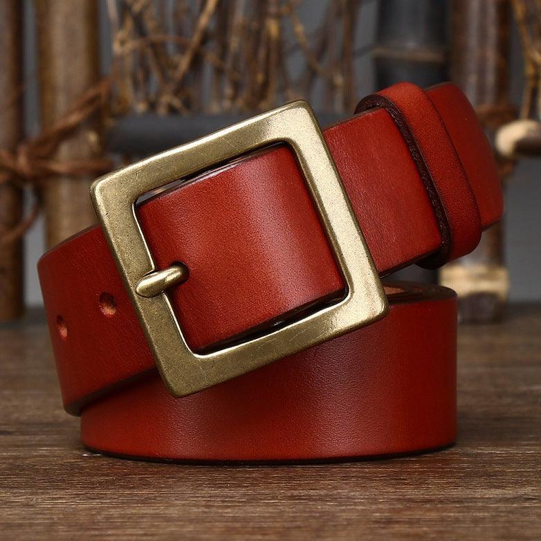 Ceinture en cuir pour femme, modèle Stenia - La Boutique de la Ceinture