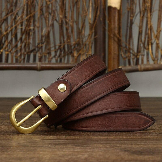 Ceinture en cuir pour femme, modèle Svenia - La Boutique de la Ceinture