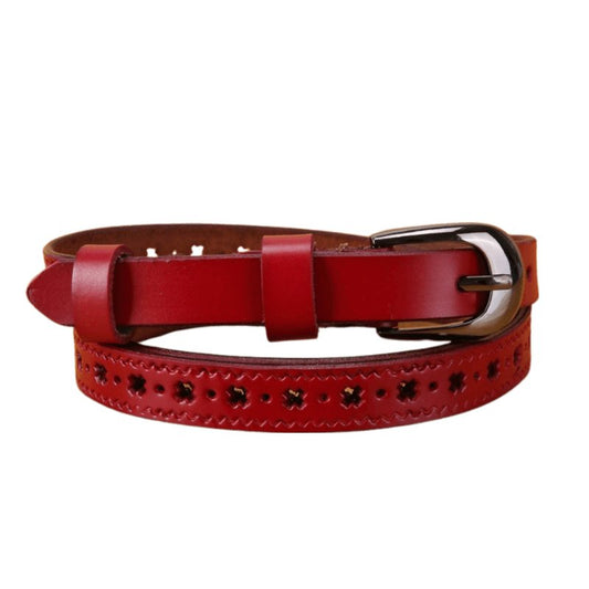 Ceinture en cuir pour femme, modèle Thania - La Boutique de la Ceinture